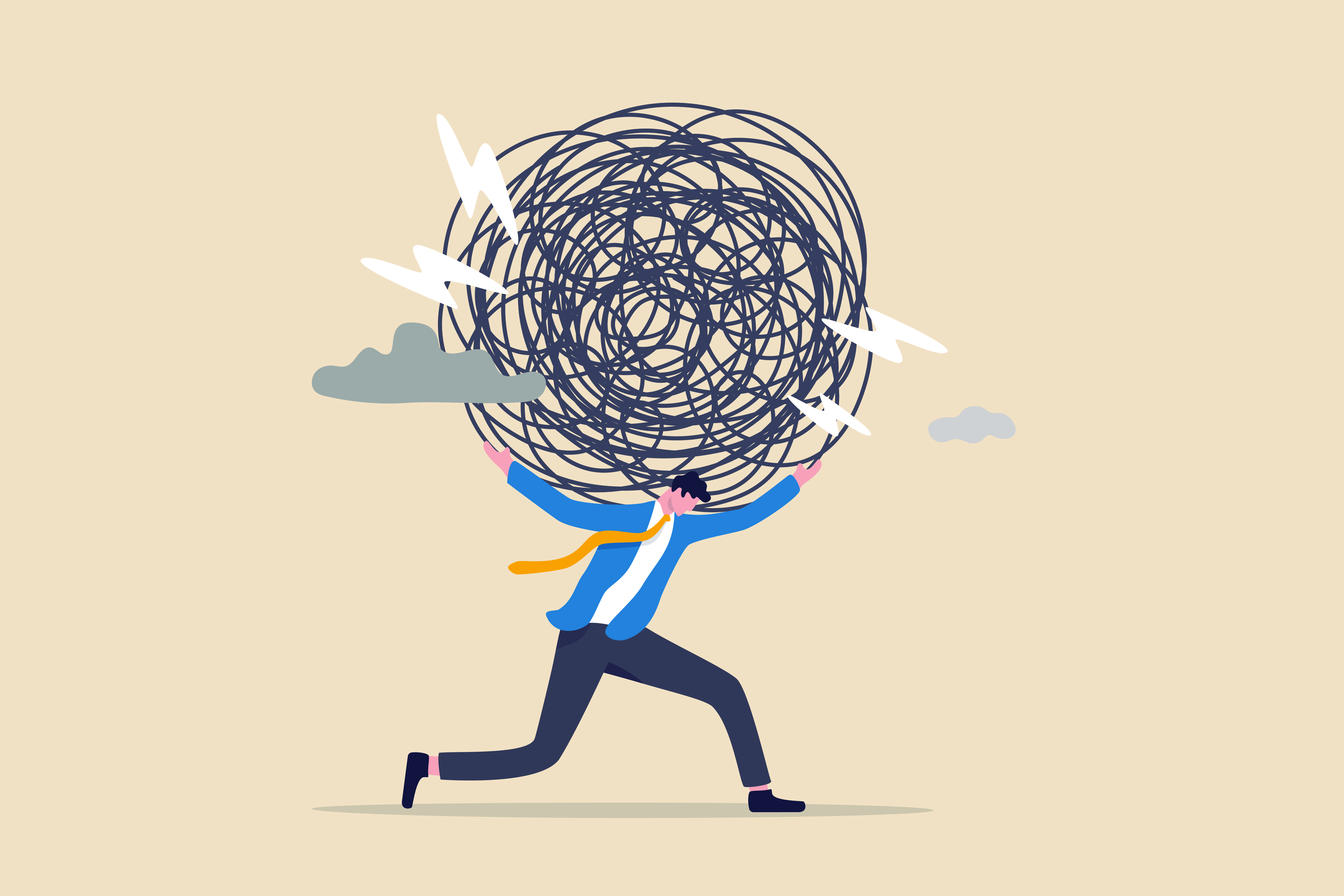 职场人工作和工作压力