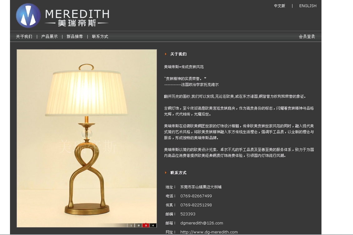 东莞市美瑞帝斯灯饰有限公司图1