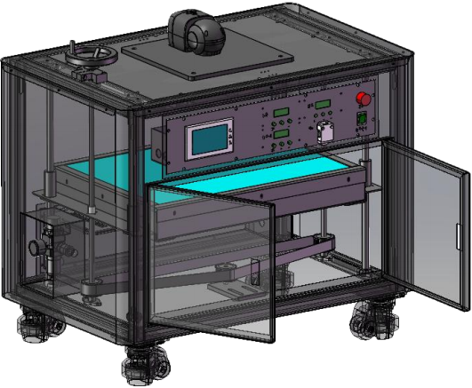 深圳市通用核心光电有限公司监控摄像头测试灯箱图