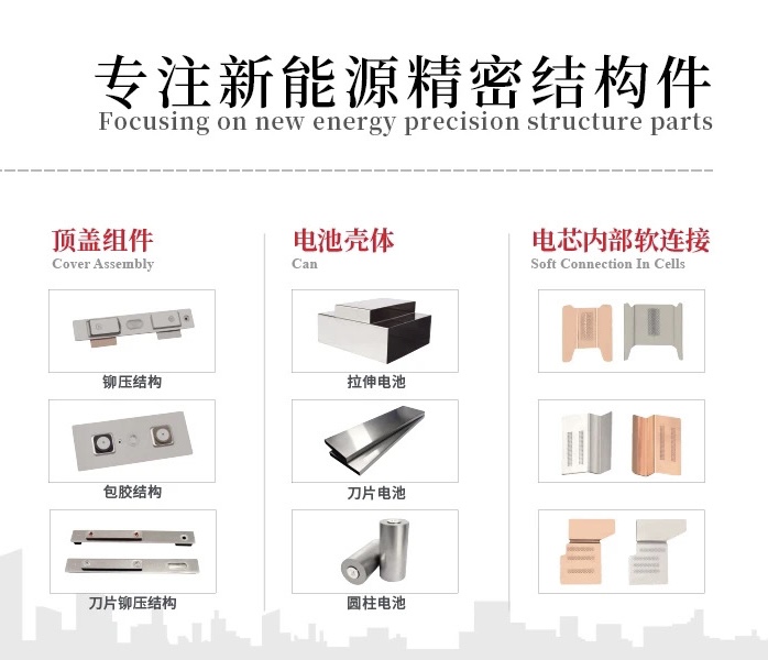 江蘇瑞德豐精密技術(shù)股份有限公司東莞分公司頂蓋組件、電池殼體、電芯內(nèi)部軟連接圖