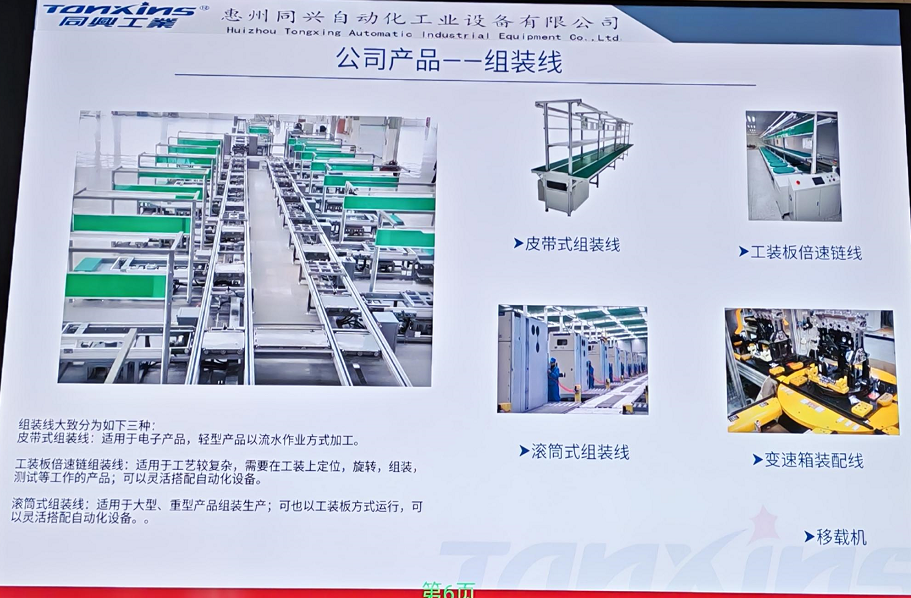 惠州同興自動化工業設備有限公司自動化流水線圖