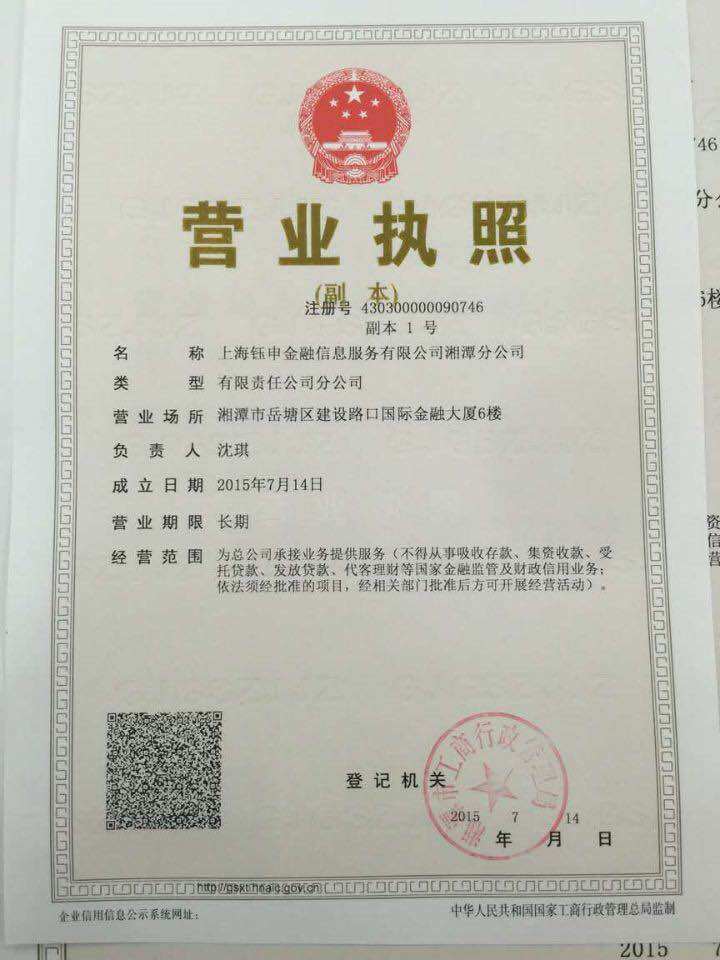 上海钰申金融信息服务有限公司湘潭分公司logo