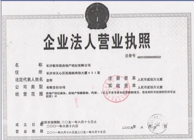 长沙市新环境房地产经纪有限公司招聘logo